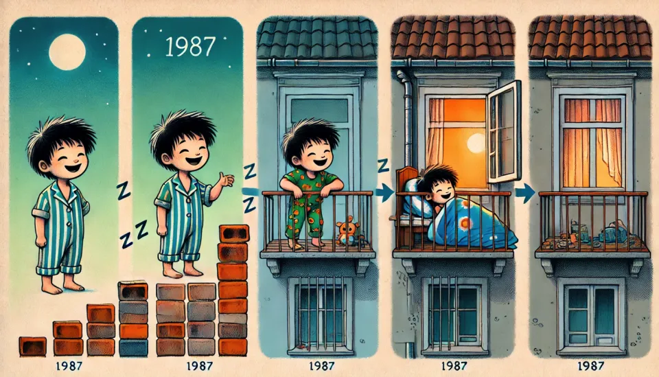Kakósem prišeudo sobe (ali zakaj mamo doma tókméjhn balkón)